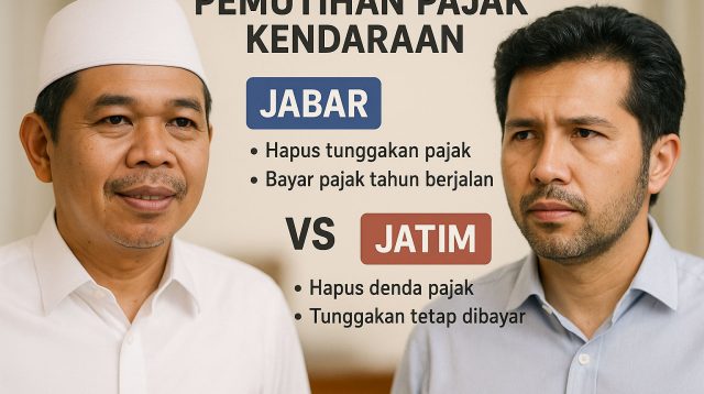 Pemutihan Pajak: Jabar KDM Hapus Total Tunggakan, Jatim Masih Kok Fokus Denda — Apa Kata Emil Dardak?