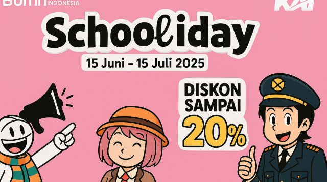 KAI Hadirkan Promo "Schooliday", Tiket Kereta Diskon Hingga 20% Saat Liburan Sekolah!
