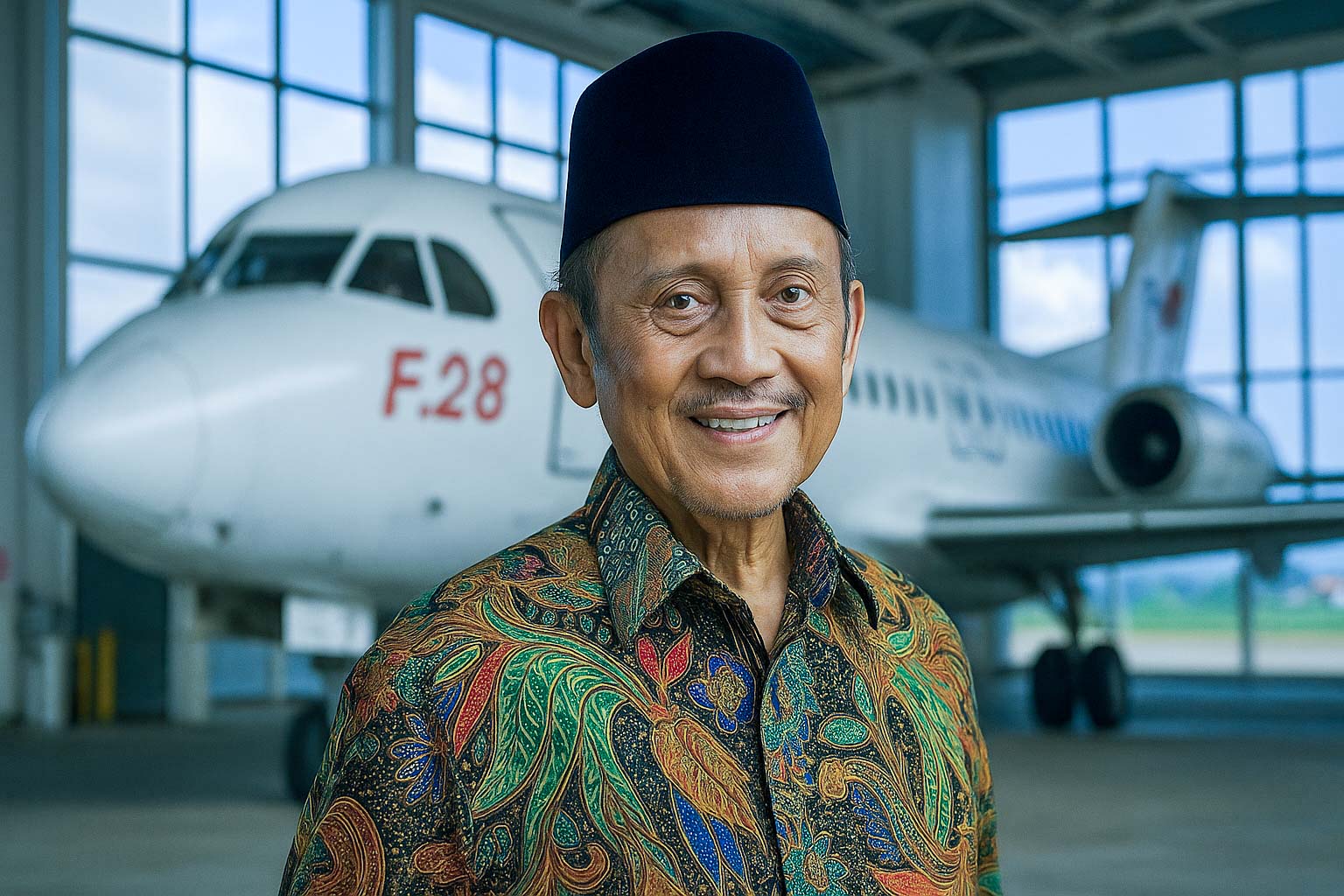 Presiden Indonesia, BJ Habibie Penemu Sistem Keamanan Pesawat dengan Teori Crack Progression on Random