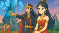 Ilustrasi Bandung Bondowoso memerintahkan roh halus membuatkan candi untuk Putri Rara Jongrang