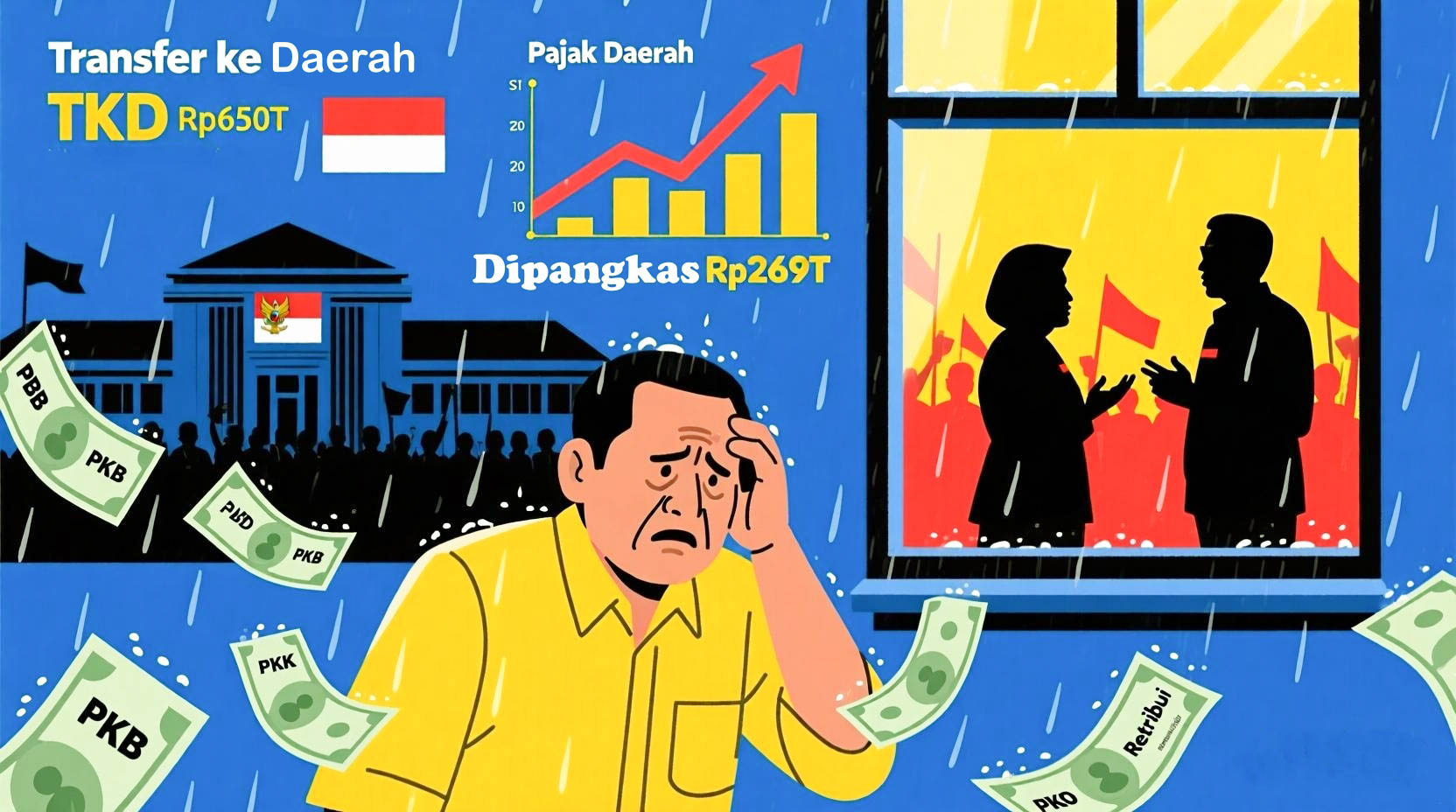 RAPBN 2026, Dana Transfer Pusat Dipangkas Besar, Pajak Daerah PBB dan Motor Diprediksi Naik Tahun Depan
