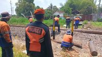 KAI Daop 7 Madiun Tutup Perlintasan Sebidang Liar di Blitar, Kali ini Diantara Stasiun Garum-Talun