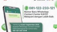 KAI Daop 7 Madiun Umumkan Perubahan Nomor WhatsApp Resmi Contact Center KAI121