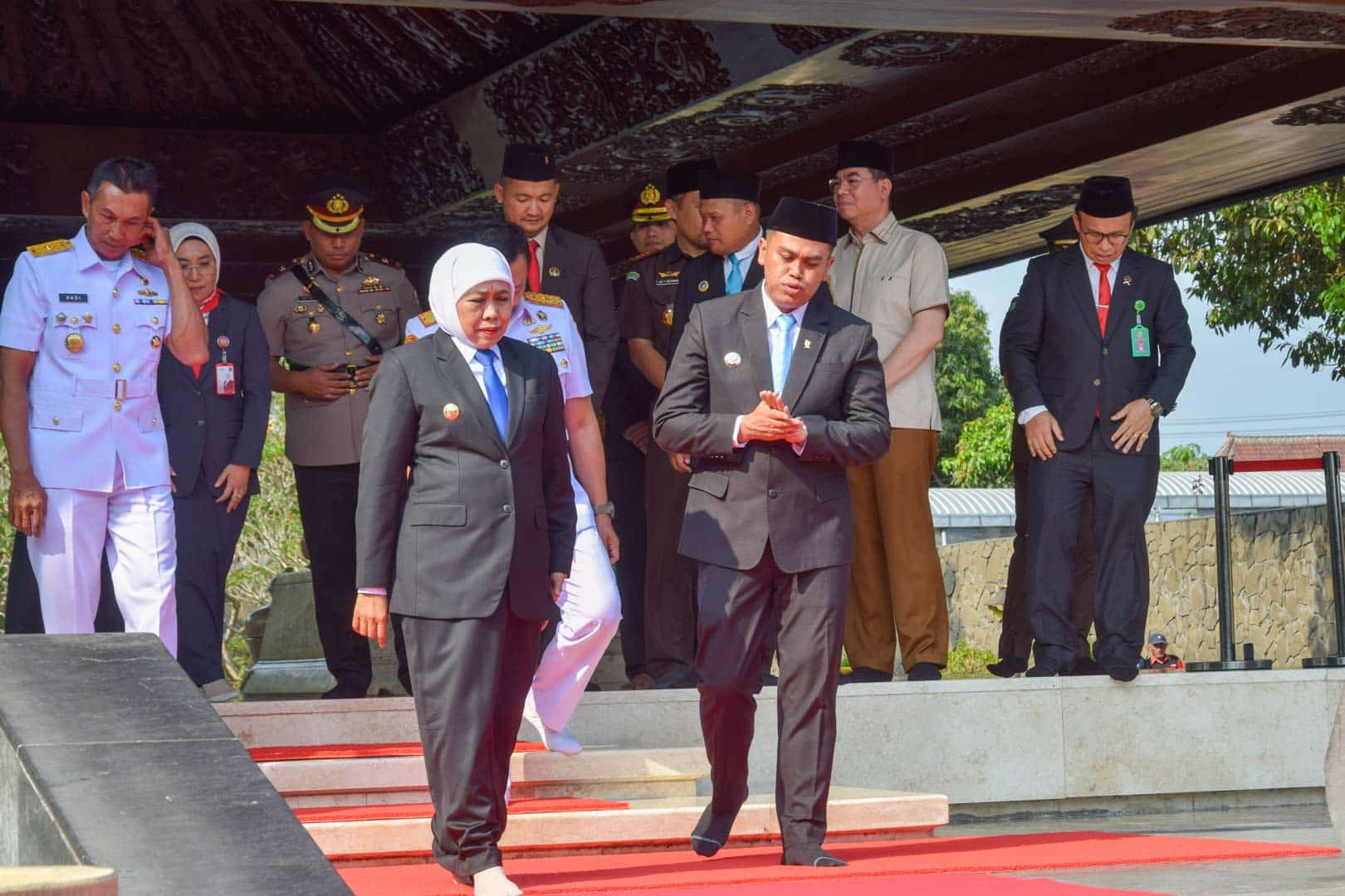 Ziarah Bung Karno Blitar, Khofifah Bawa Pesan Jawa Timur Berkelanjutan dan Kedaulatan Pangan, Mas Ibin Beri Dukungan